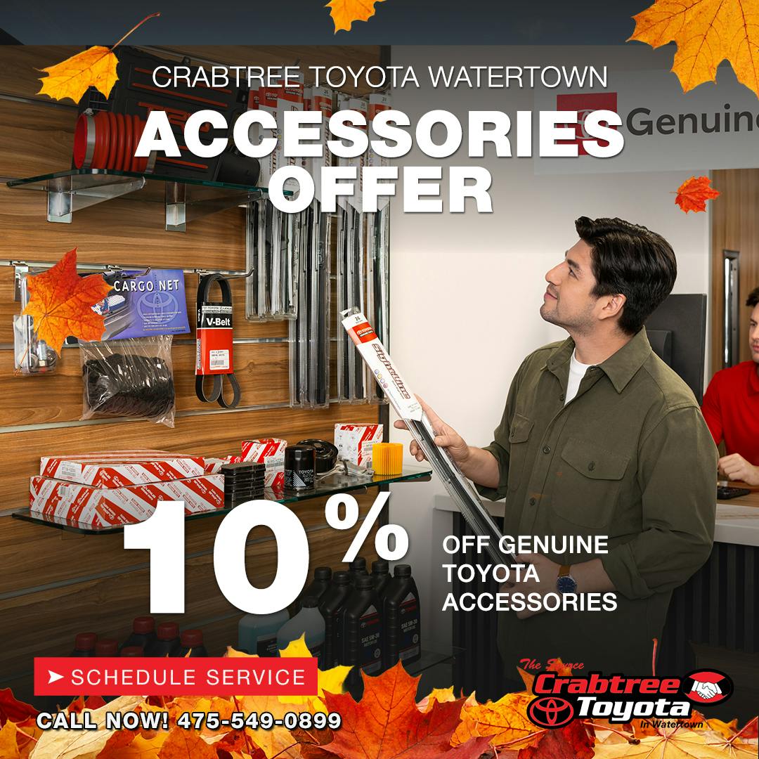 Toyota Accessories Offer | Crabtree Toyota