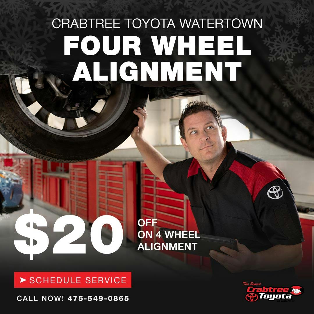 Four Wheel Alignment | Crabtree Toyota