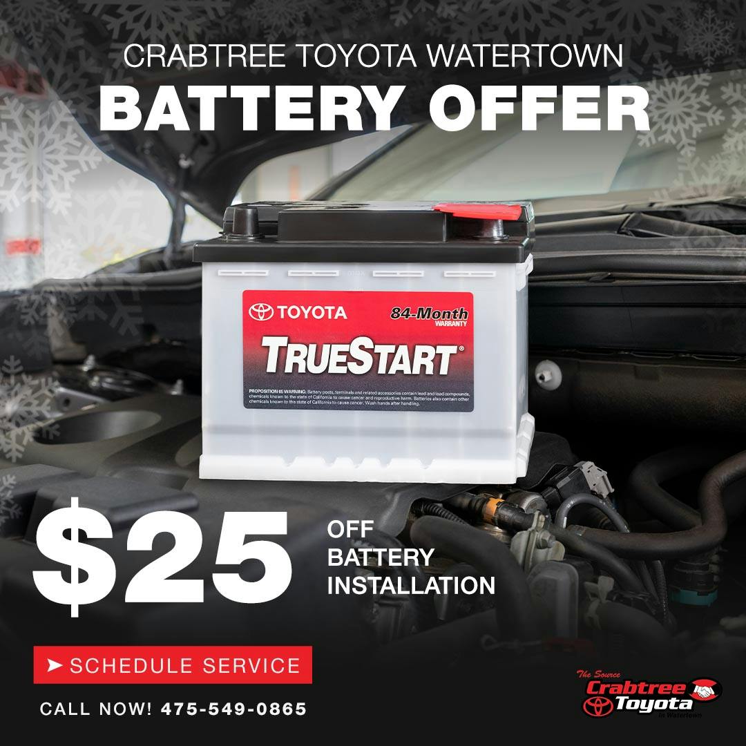 Battery Offer | Crabtree Toyota