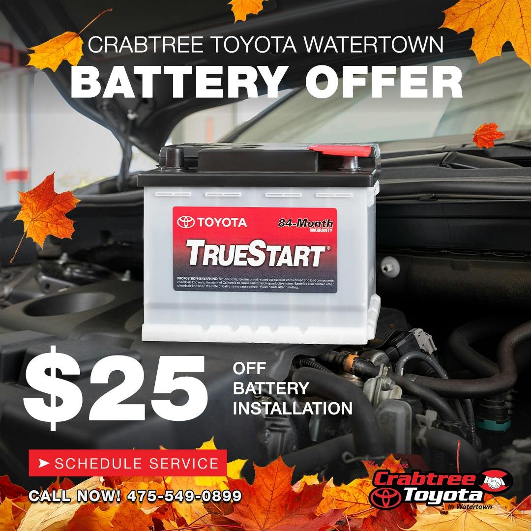 Battery Offer | Crabtree Toyota