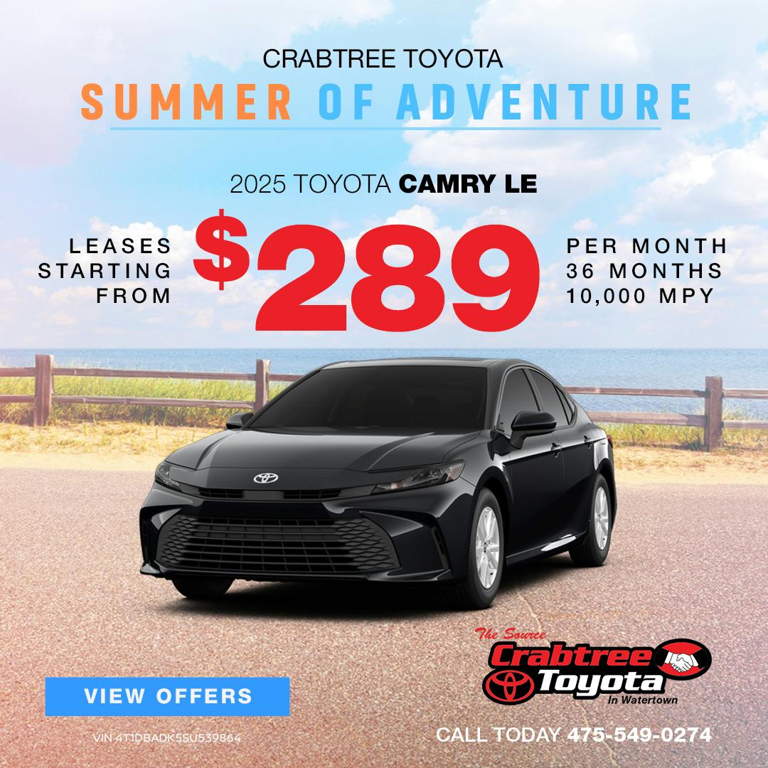 2025 Toyota Camry Lease Offer | Crabtree Toyota