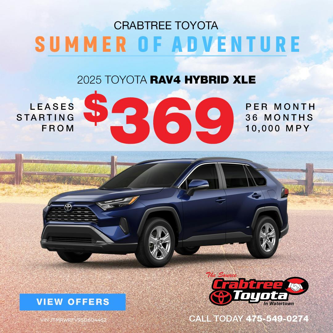 Toyota RAV4 Hybrid Lease Offer | Crabtree Toyota