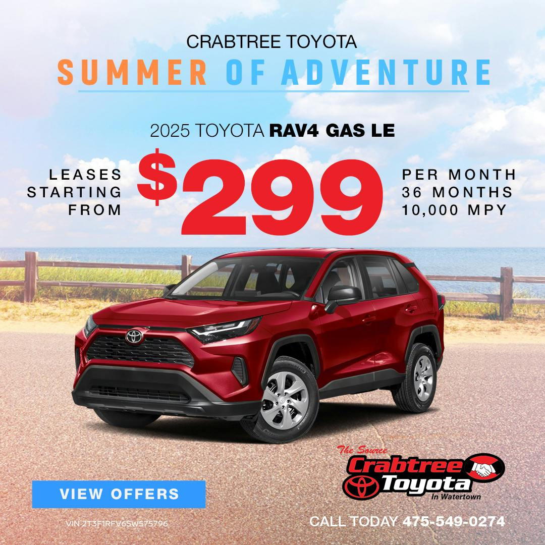 2025 Toyota RAV4 Lease Offer | Crabtree Toyota