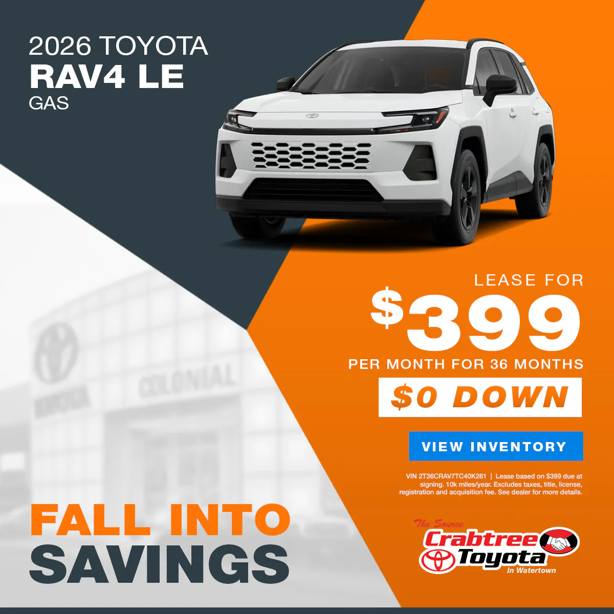 2026 Toyota RAV4 Lease Offer | Crabtree Toyota