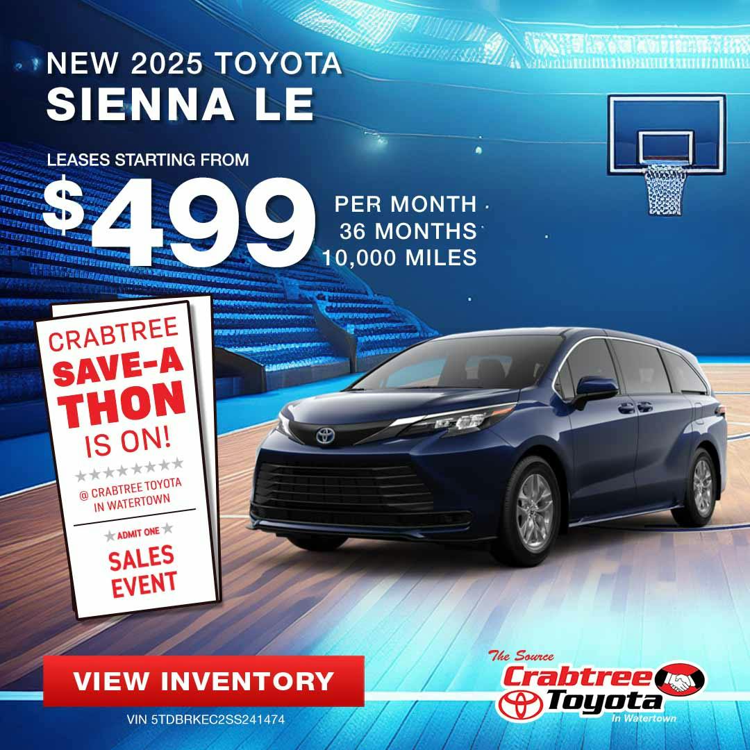 Toyota Sienna Lease Offer | Crabtree Toyota