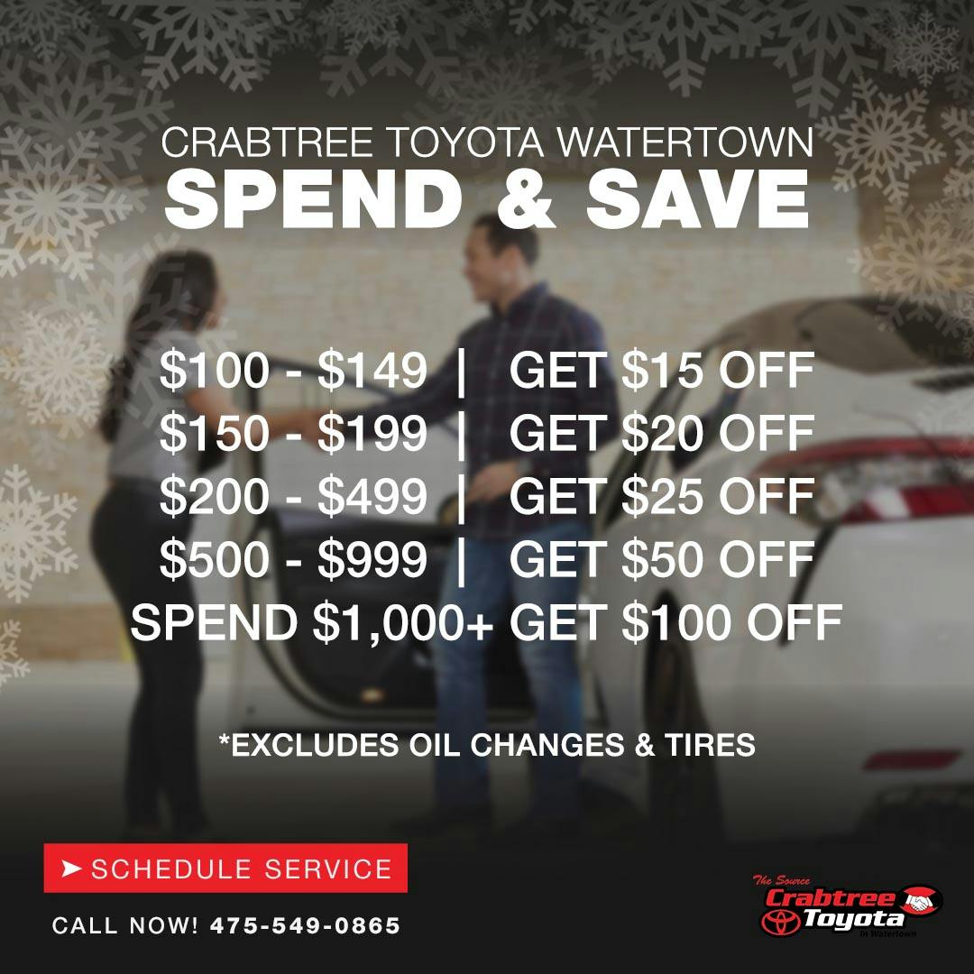 Spend & Save Coupon | Crabtree Toyota