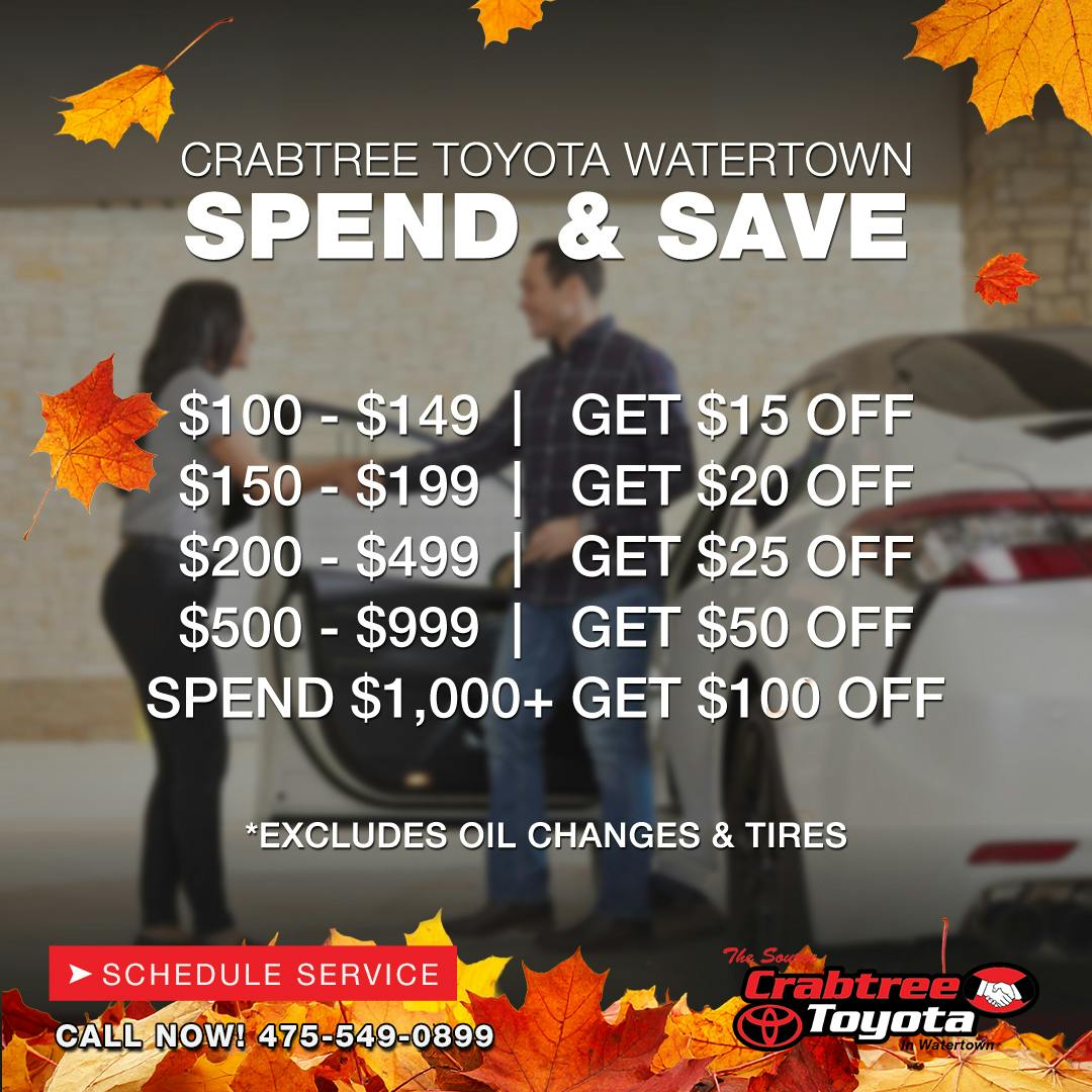 Spend & Save Coupon | Crabtree Toyota