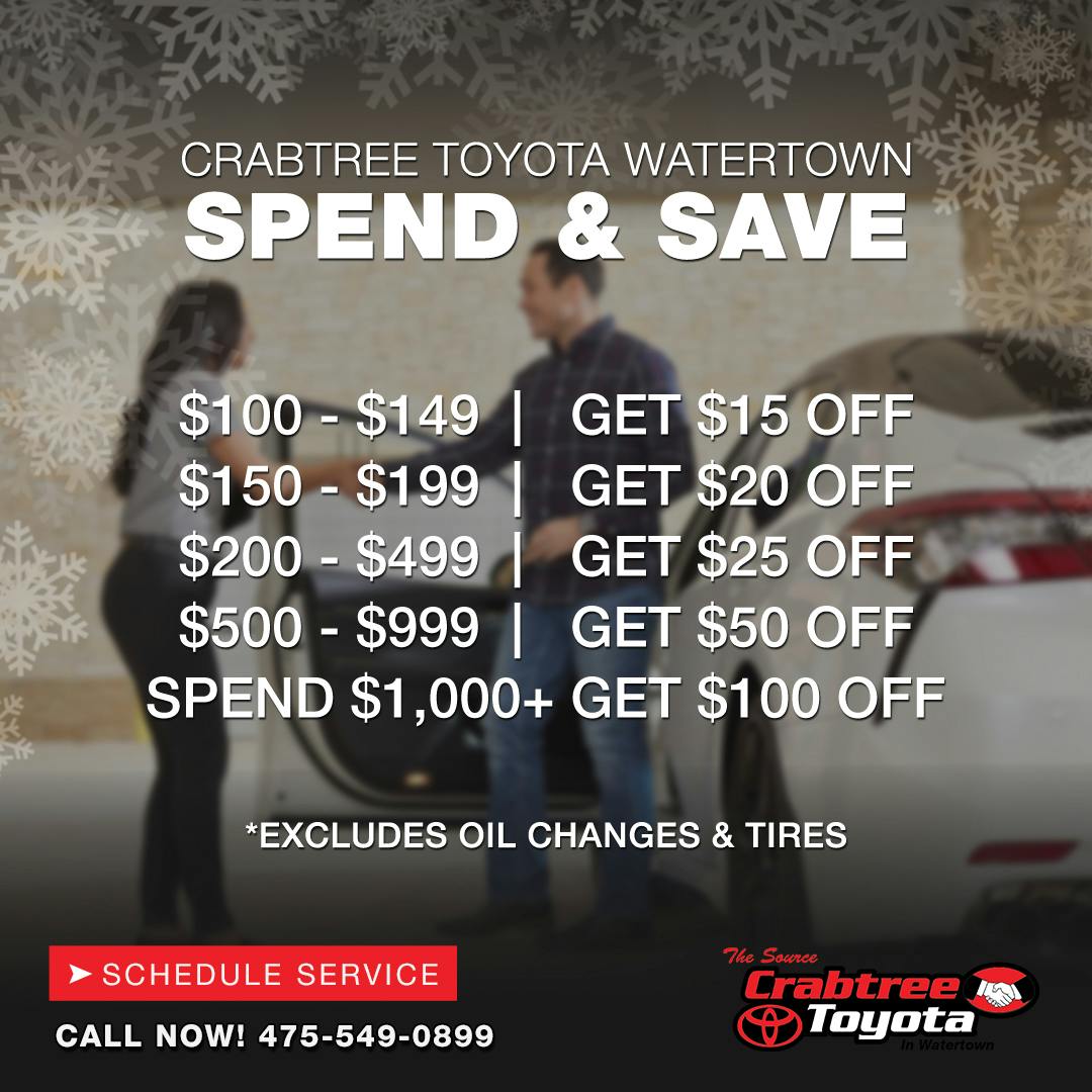 Spend & Save Coupon | Crabtree Toyota