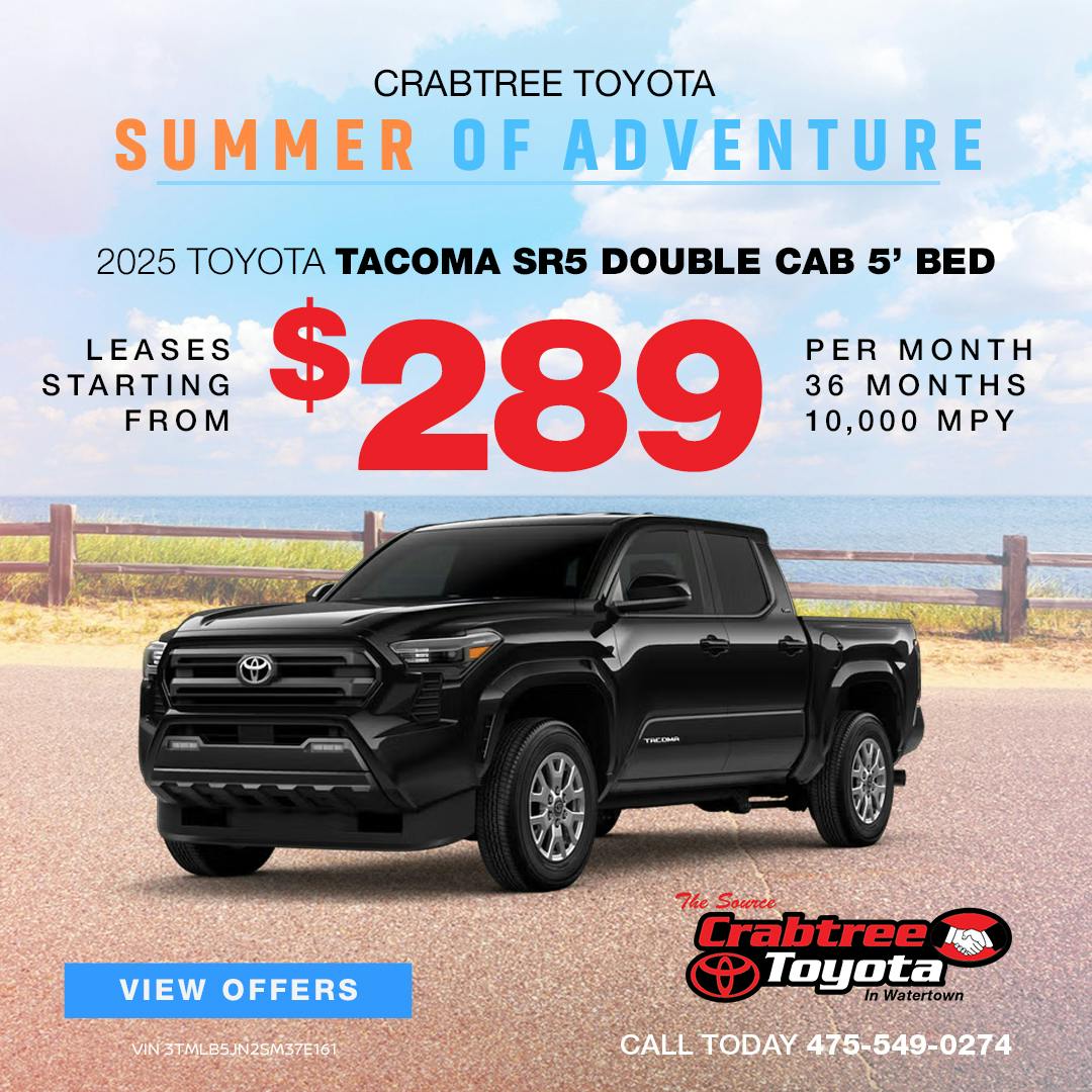 2025 Toyota Tacoma Lease Offer | Crabtree Toyota