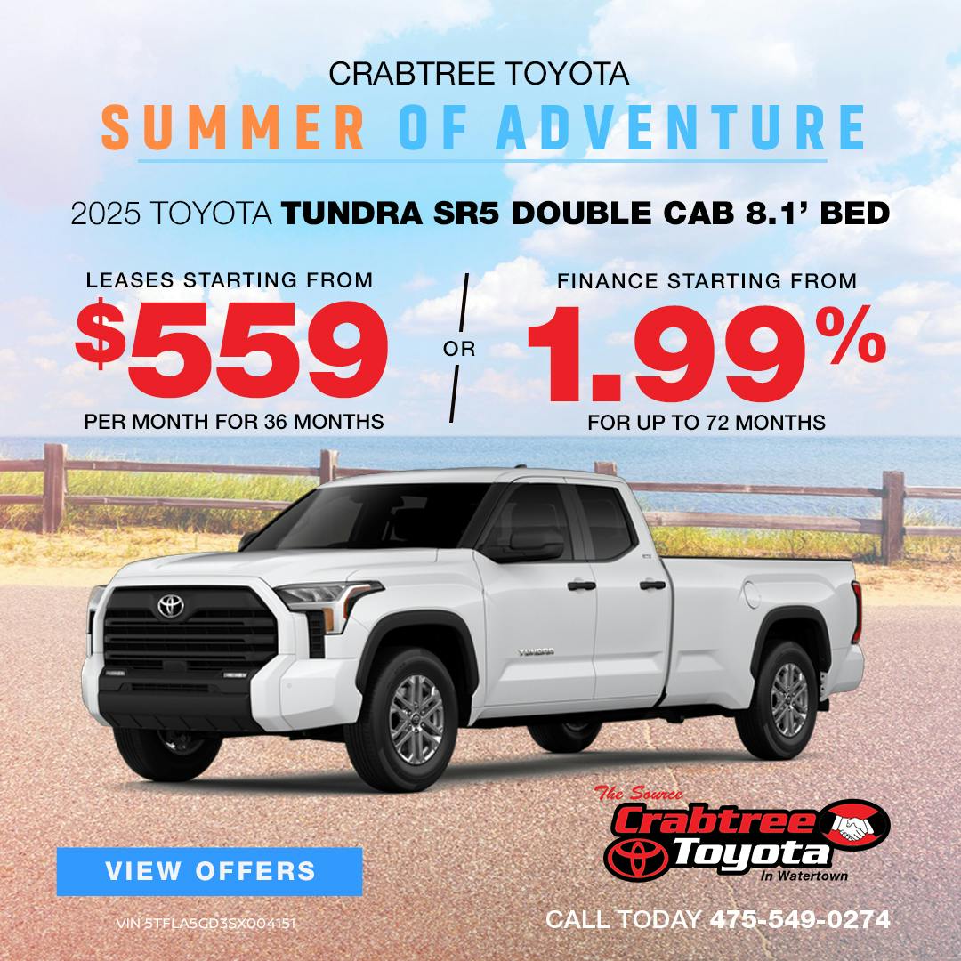 2025 Toyota Tundra Lease & Finance Offer | Crabtree Toyota