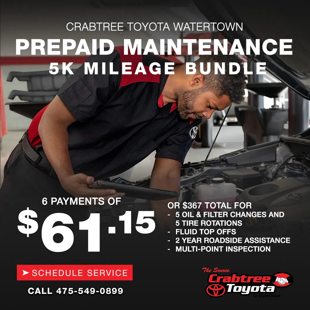 5k Prepaid Maintenance Package | Crabtree Toyota
