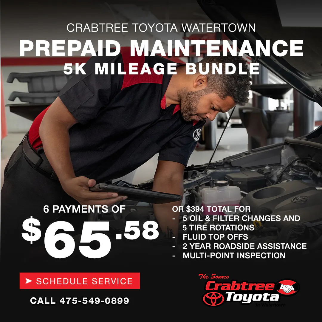 5k Prepaid Maintenance Package | Crabtree Toyota