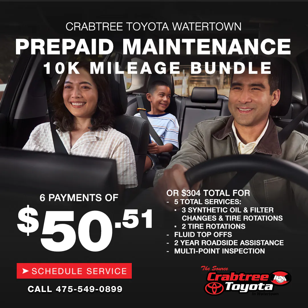 10k Prepaid Maintenance Package | Crabtree Toyota