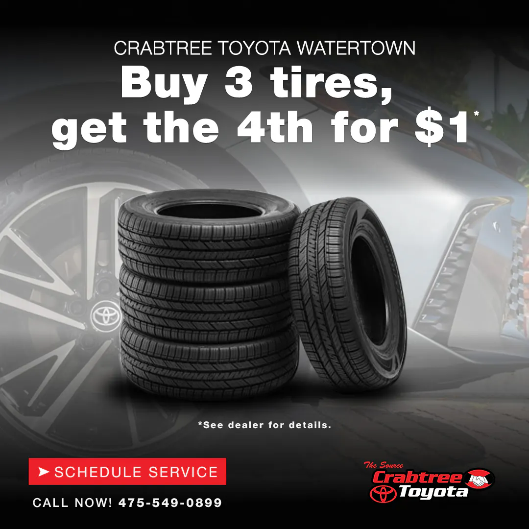 Buy 3 Tires get 4th for $1 | Crabtree Toyota