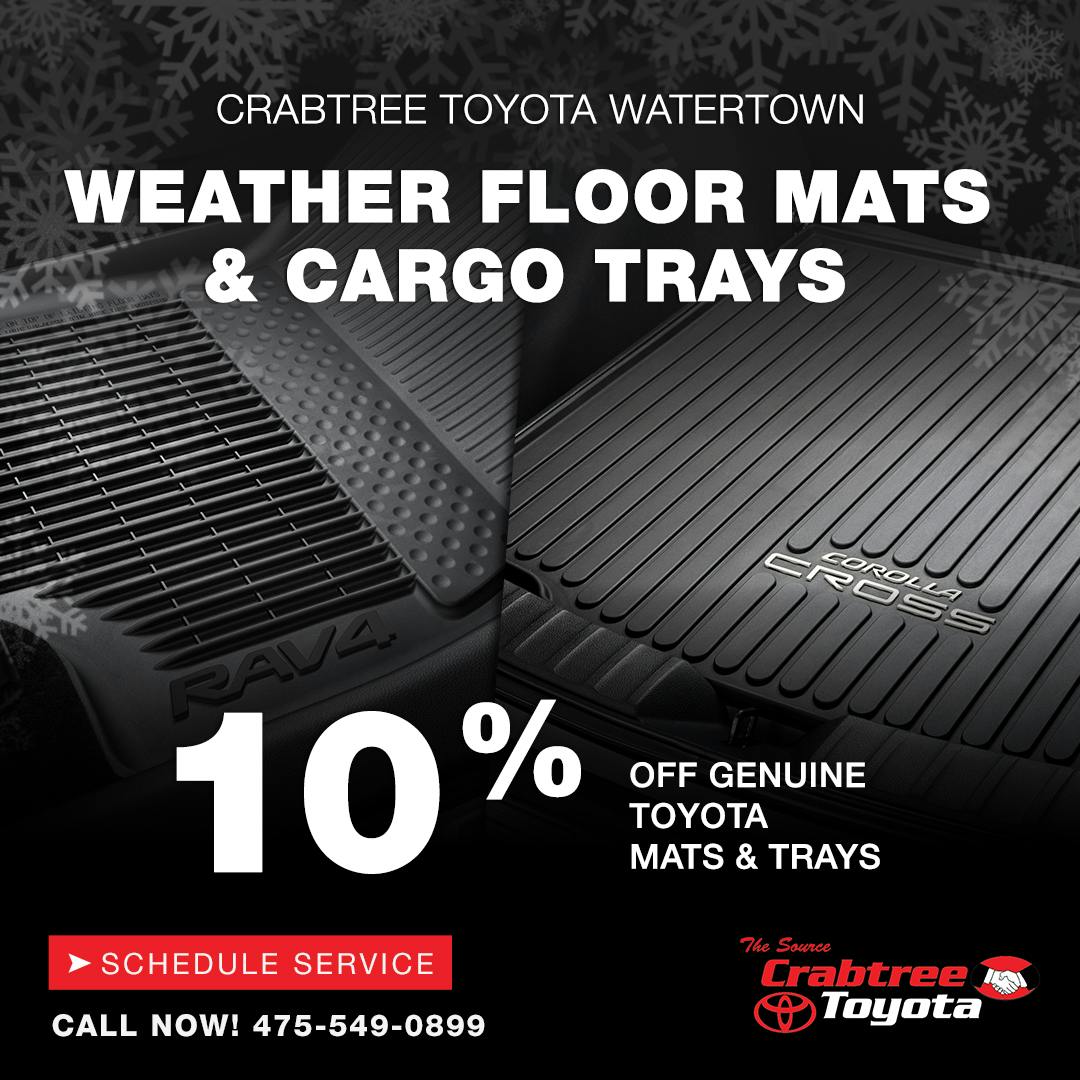 Toyota Weather Mats & Cargo Trays | Crabtree Toyota