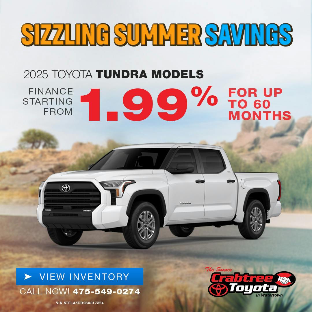 2025 Toyota Tundra Finance Offer | Crabtree Toyota