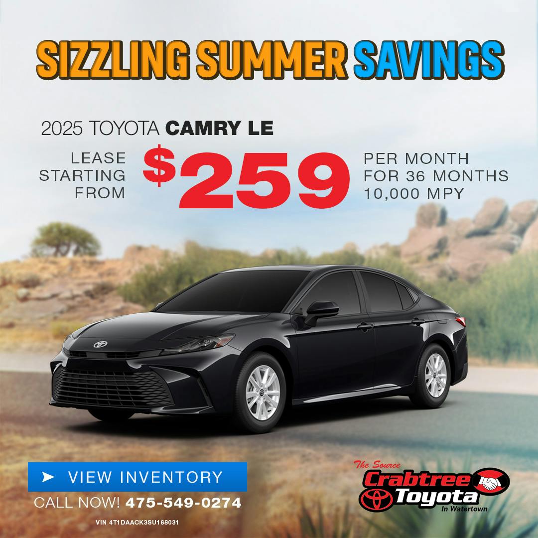 2025 Toyota Camry Lease Offer | Crabtree Toyota