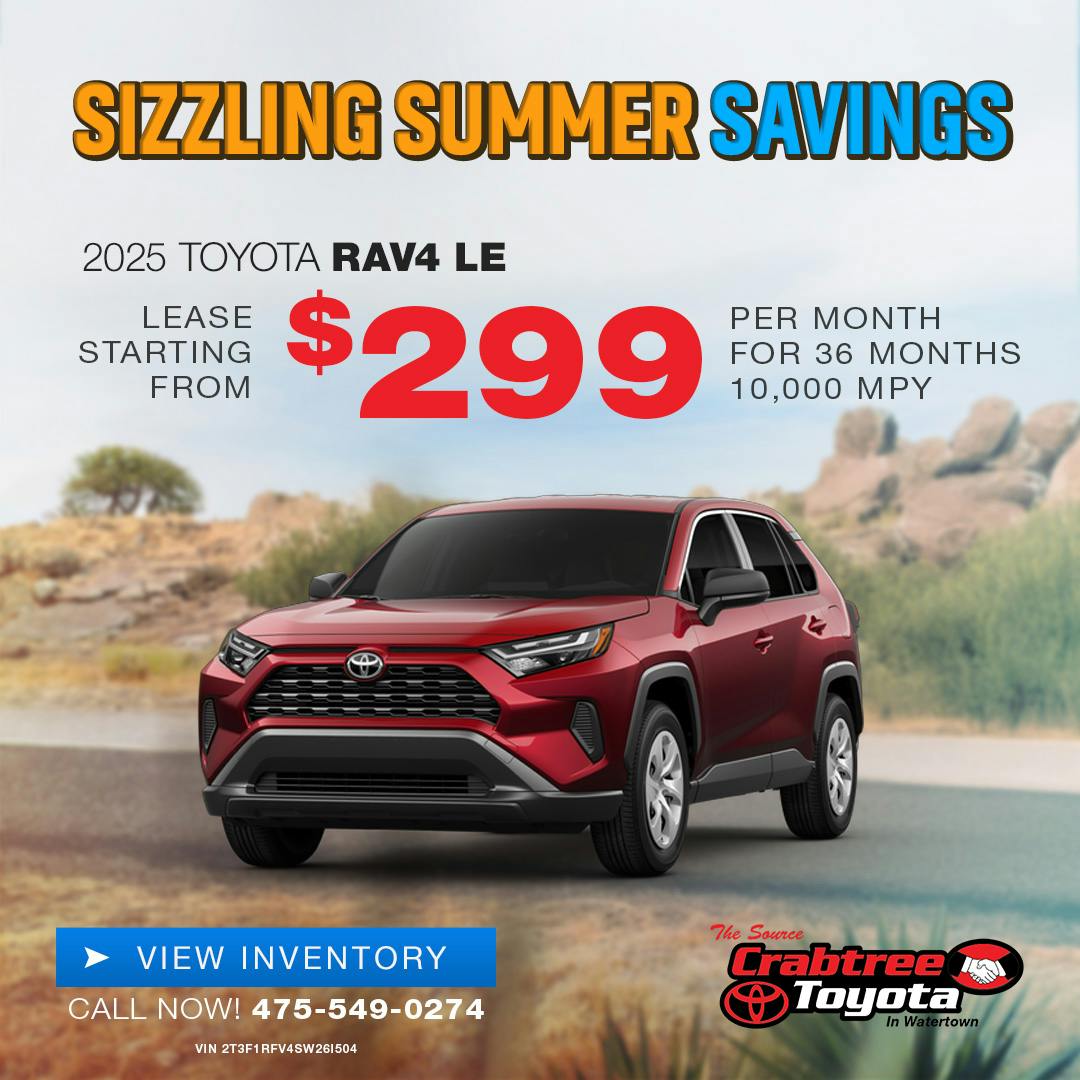 2025 Toyota RAV4 Lease Offer | Crabtree Toyota