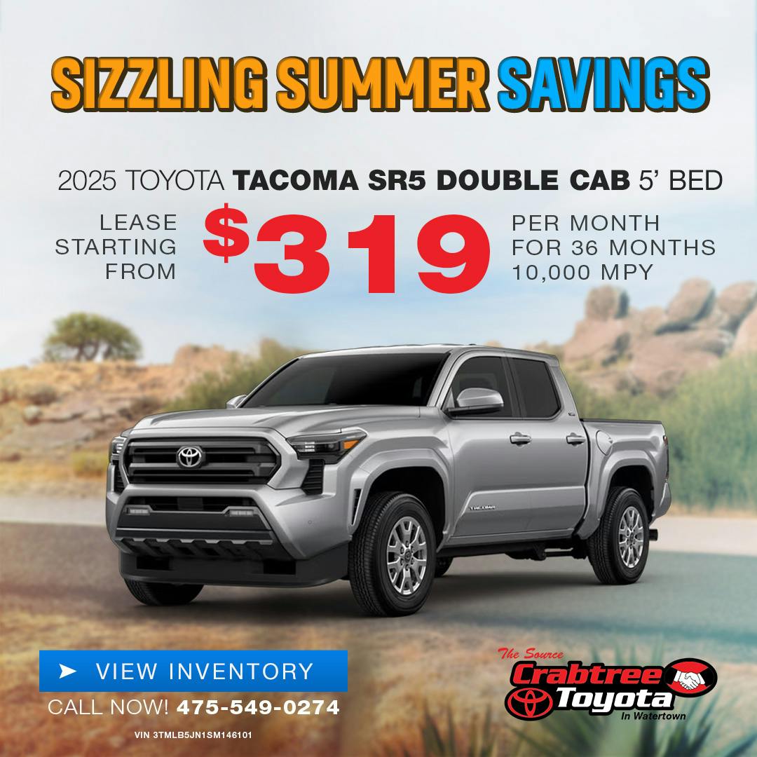 2025 Toyota Tacoma Lease Offer | Crabtree Toyota