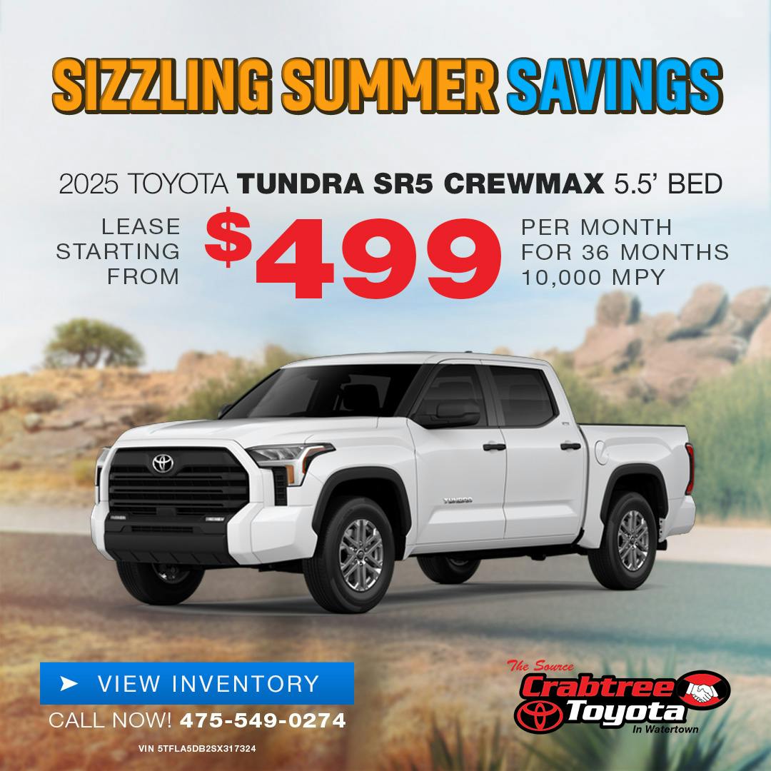 2025 Toyota Tundra Lease Offer | Crabtree Toyota