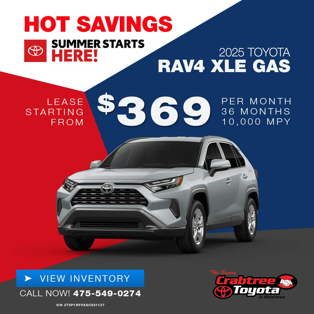 2025 Toyota RAV4 Lease Offer | Crabtree Toyota