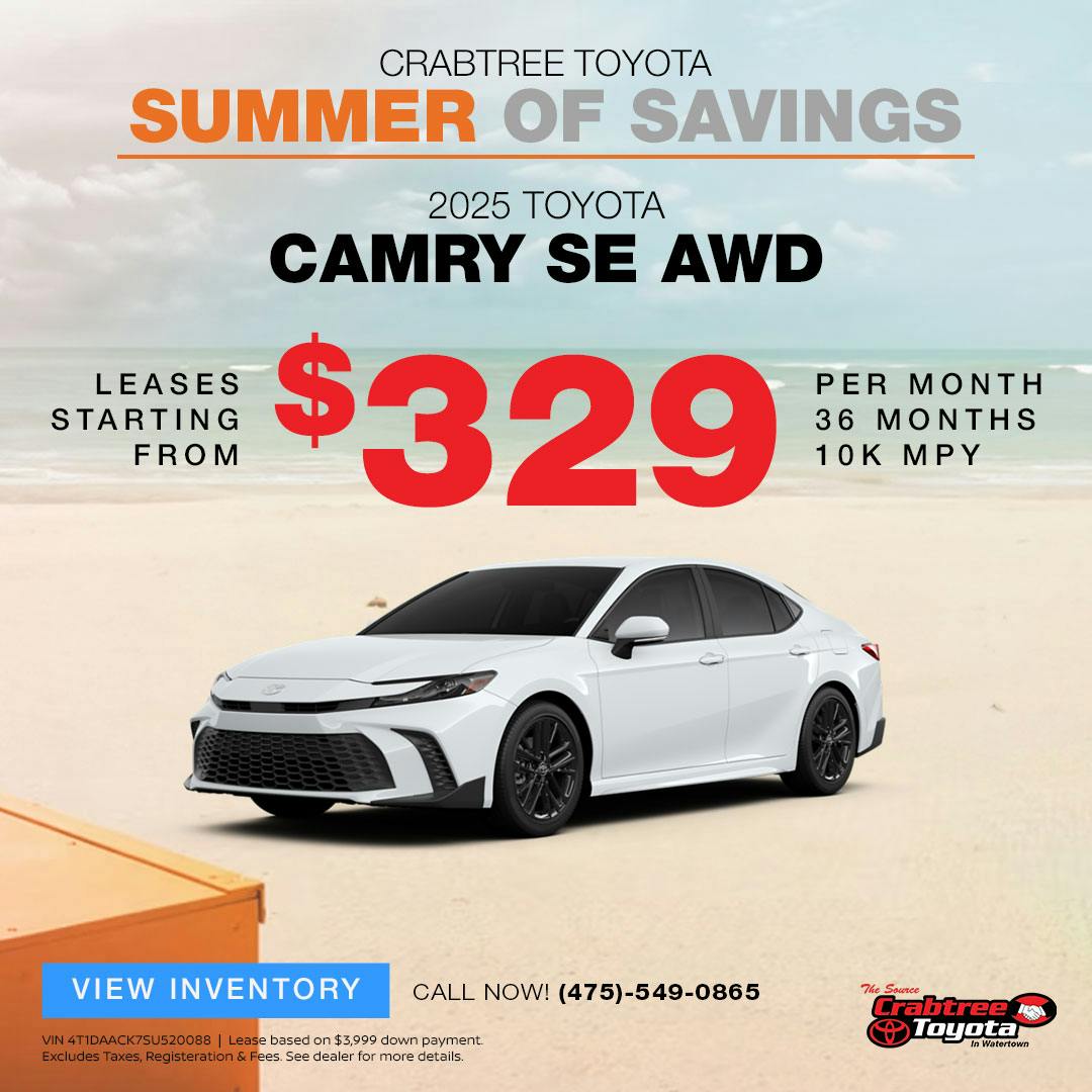 2025 Toyota Camry Lease Offer | Crabtree Toyota