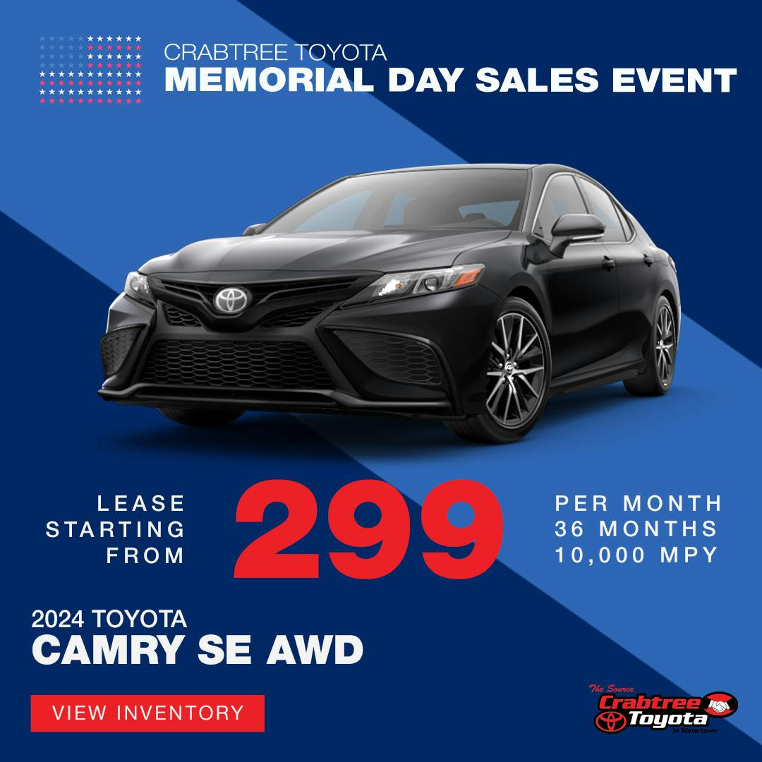 TOYOTA CAMRY SE AWD LEASE OFFER | Crabtree Toyota