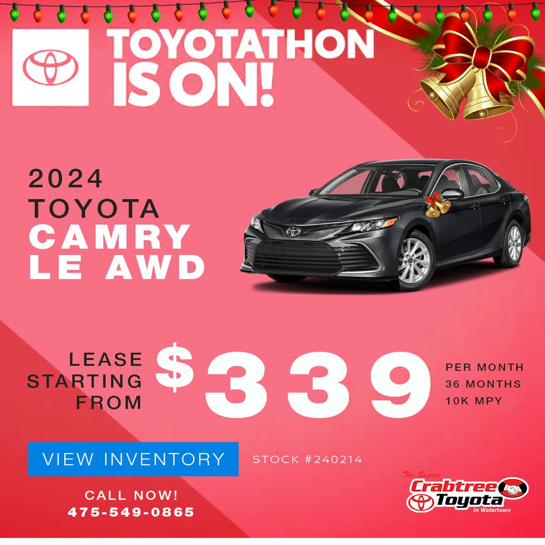 TOYOTA CAMRY LE LEASE OFFER
