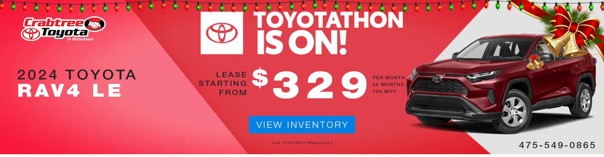 TOYOTA RAV4 LE LEASE OFFER
