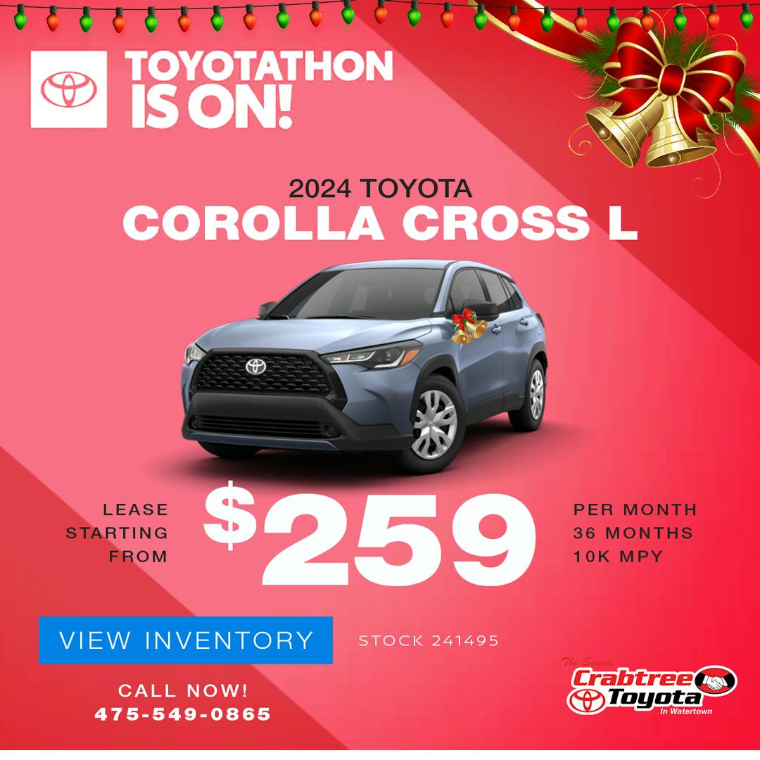 Toyota Corolla Cross Lease Offer | Crabtree Toyota