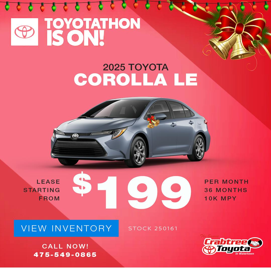 Toyota Corolla Lease Offer | Crabtree Toyota