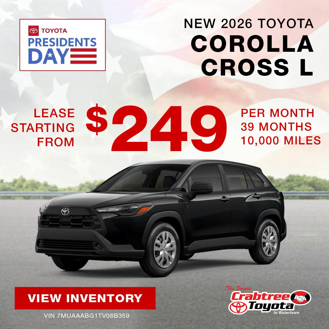 2026 Toyota Corolla Cross Lease Offer | Crabtree Toyota