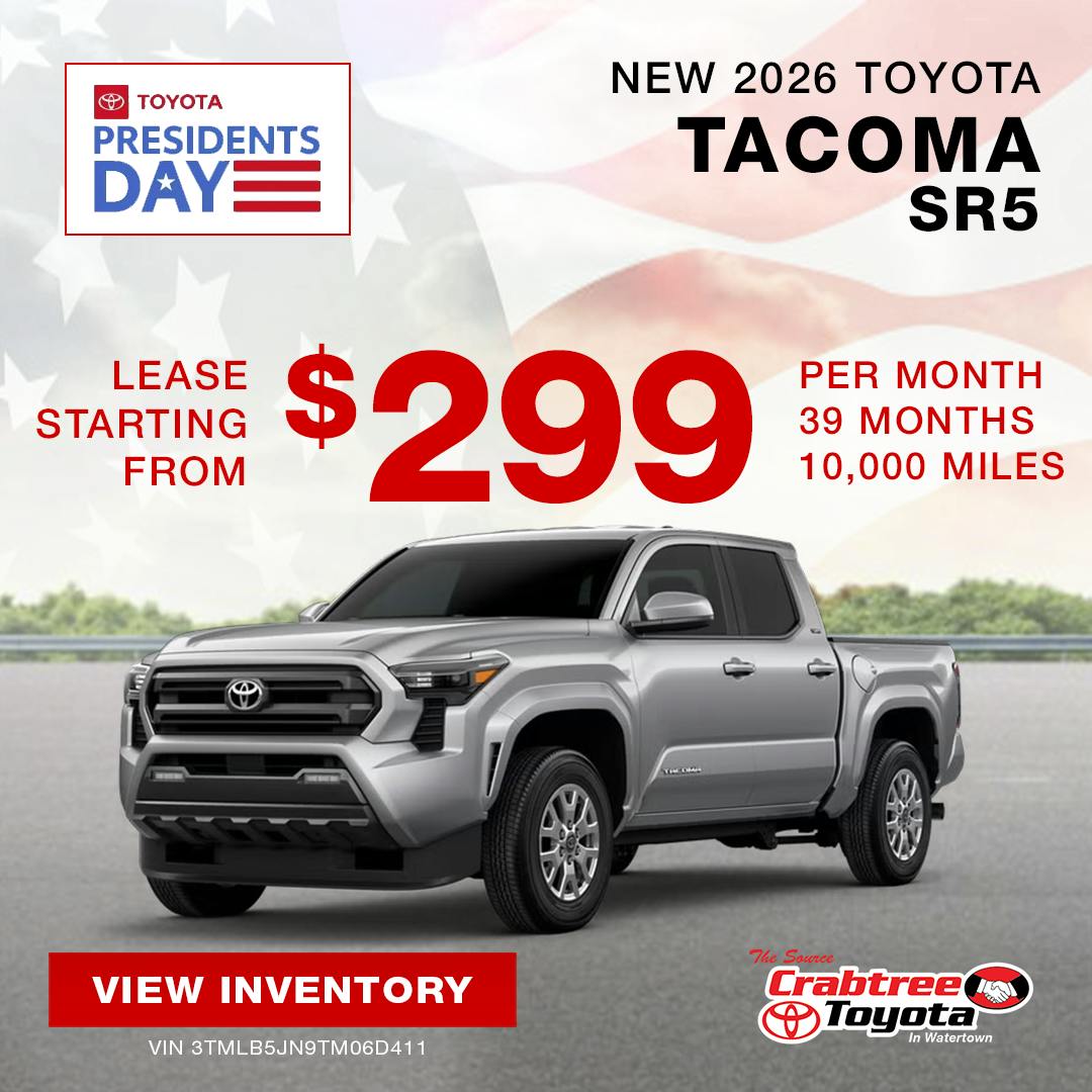 2026 Toyota Tacoma Lease Offer | Crabtree Toyota