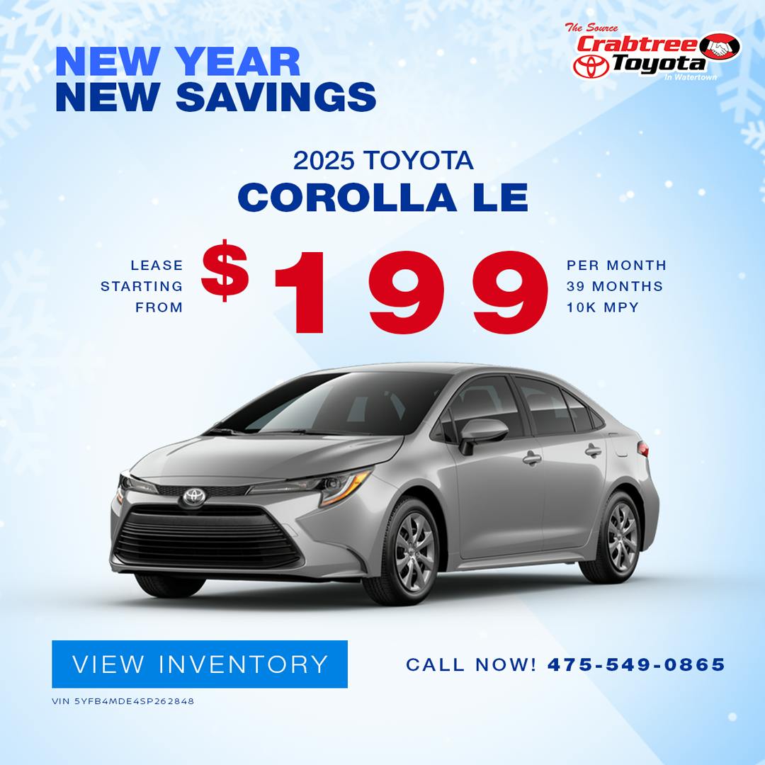 Toyota Corolla Lease Offer | Crabtree Toyota