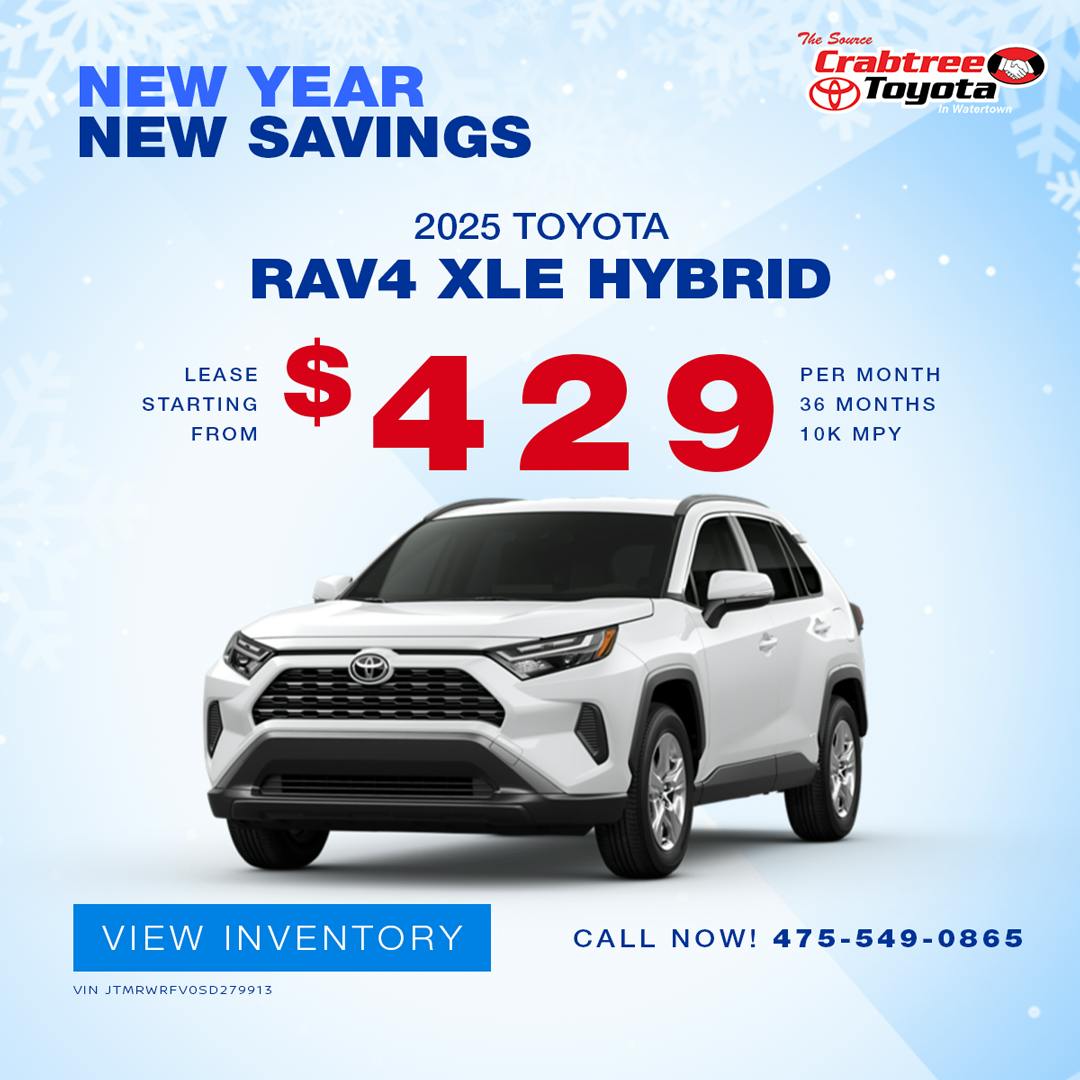 Toyota RAV4 Hybrid Lease Offer | Crabtree Toyota