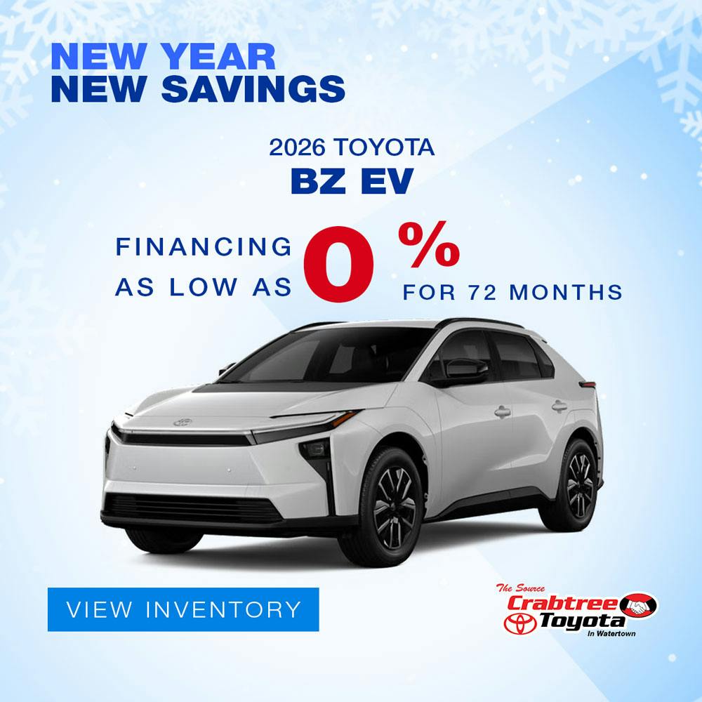 2026 Toyota 0% Finance Offer | Crabtree Toyota