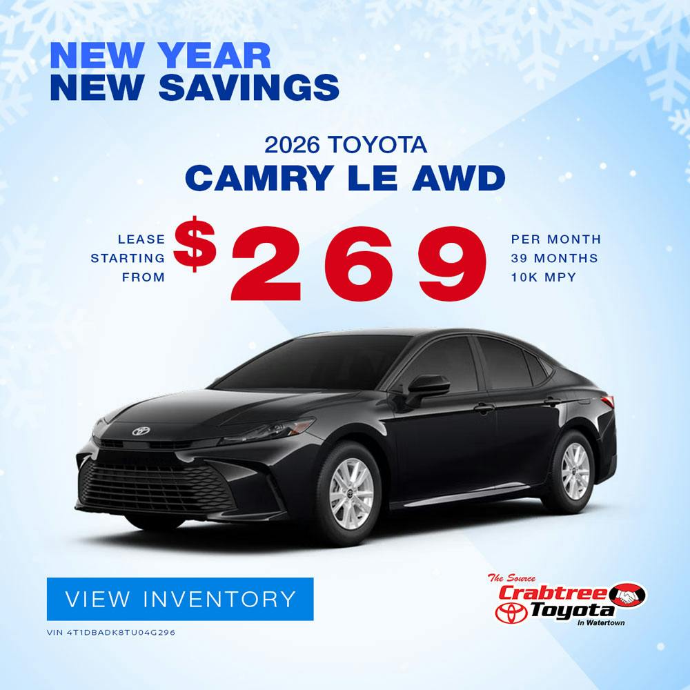 2026 Toyota Camry Lease Offer | Crabtree Toyota