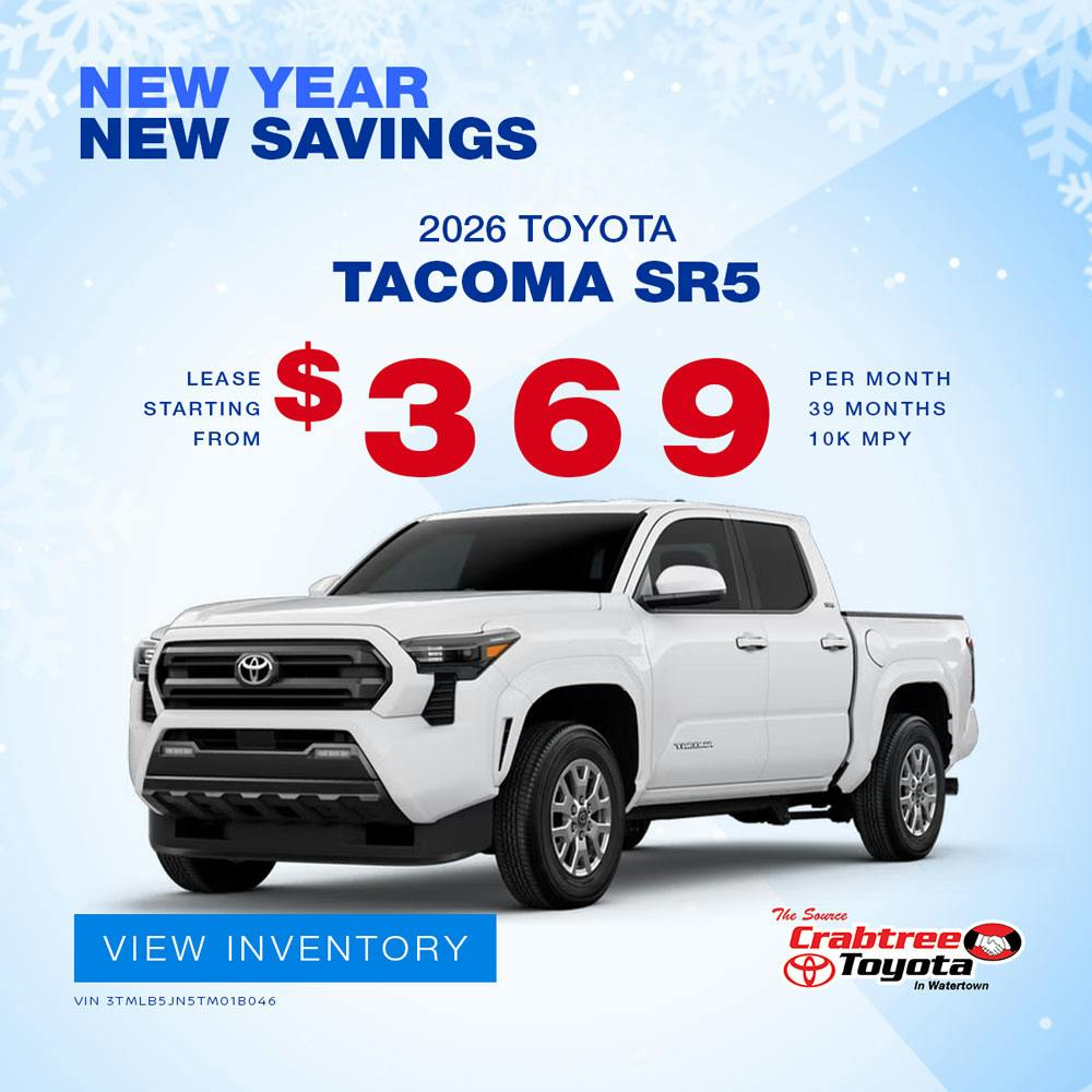 2026 Toyota Tacoma Lease Offer | Crabtree Toyota