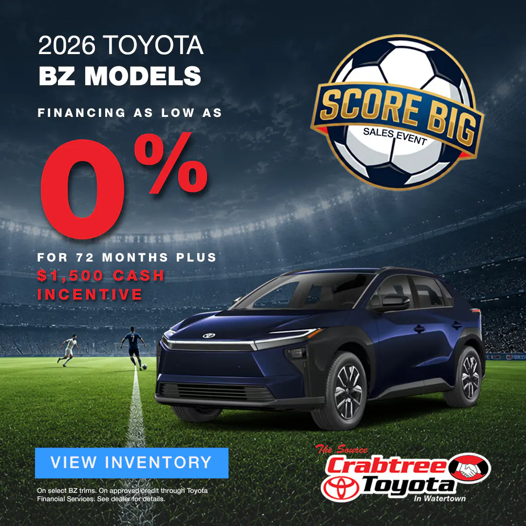 2026 Toyota 0% Finance Offer | Crabtree Toyota