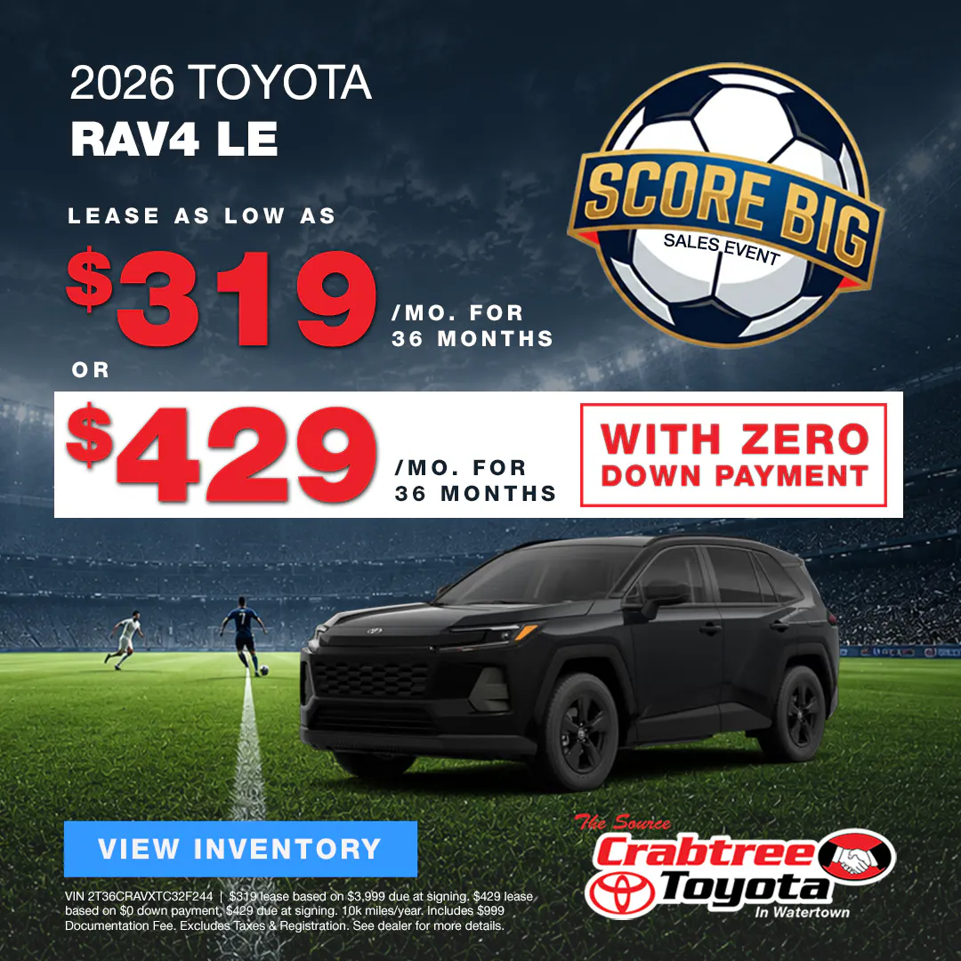 2026 Toyota RAV4 Lease Offer | Crabtree Toyota