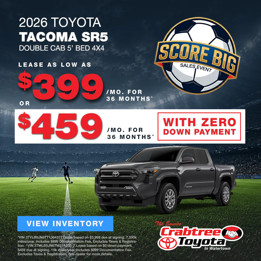 2026 Toyota Tacoma Lease Offer | Crabtree Toyota