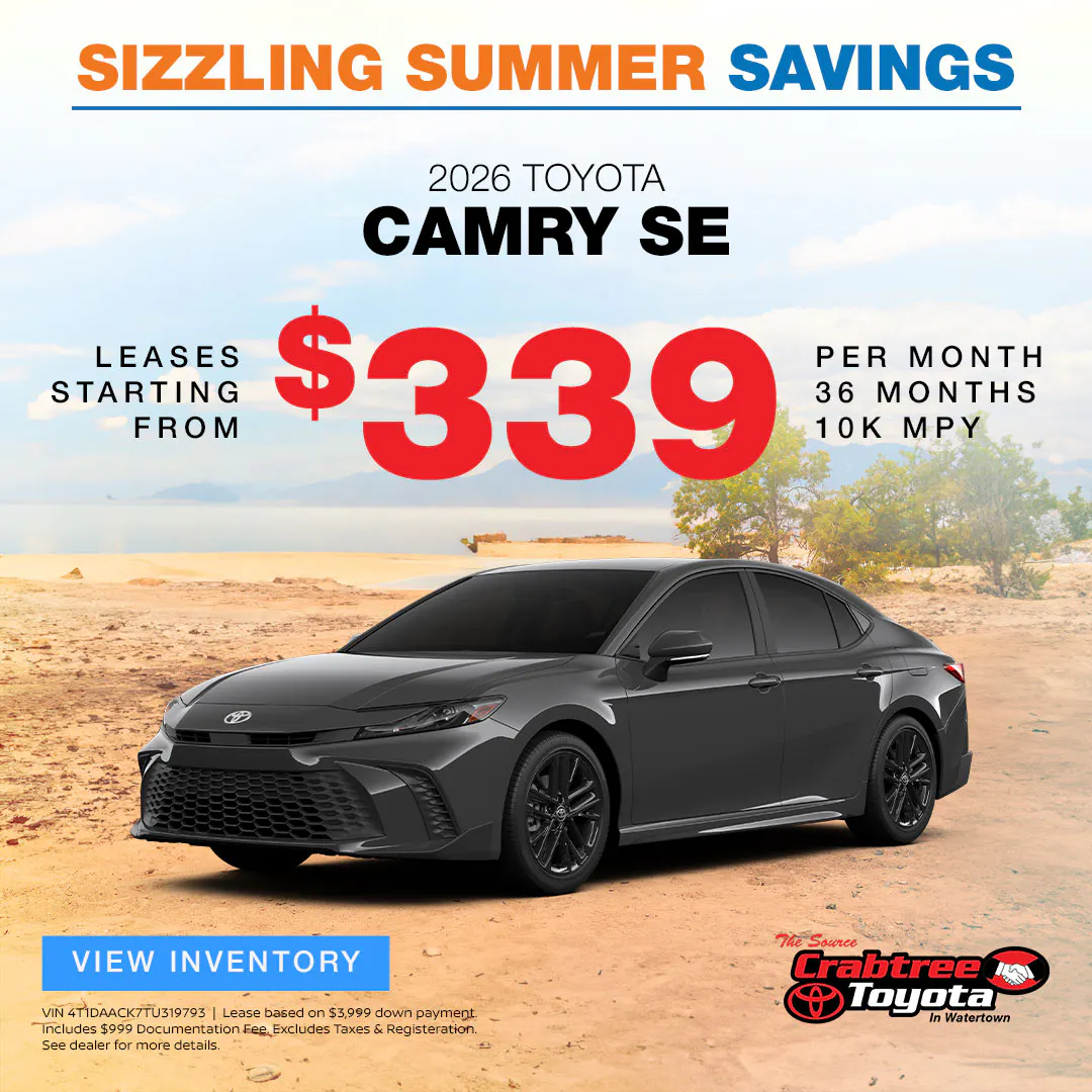 2026 Toyota Camry Lease Offer | Crabtree Toyota