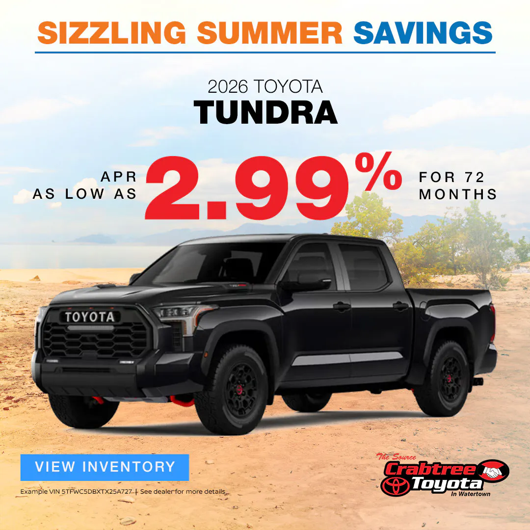 2026 Toyota Tundra Finance Offer | Crabtree Toyota
