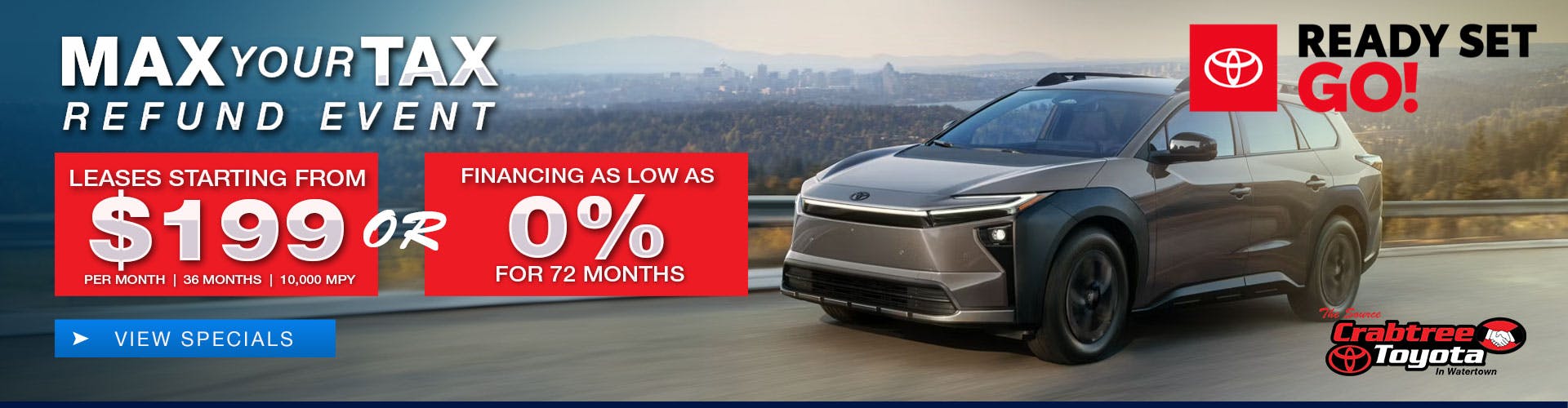 Crabtree Toyota New Vehicles Lease Offers