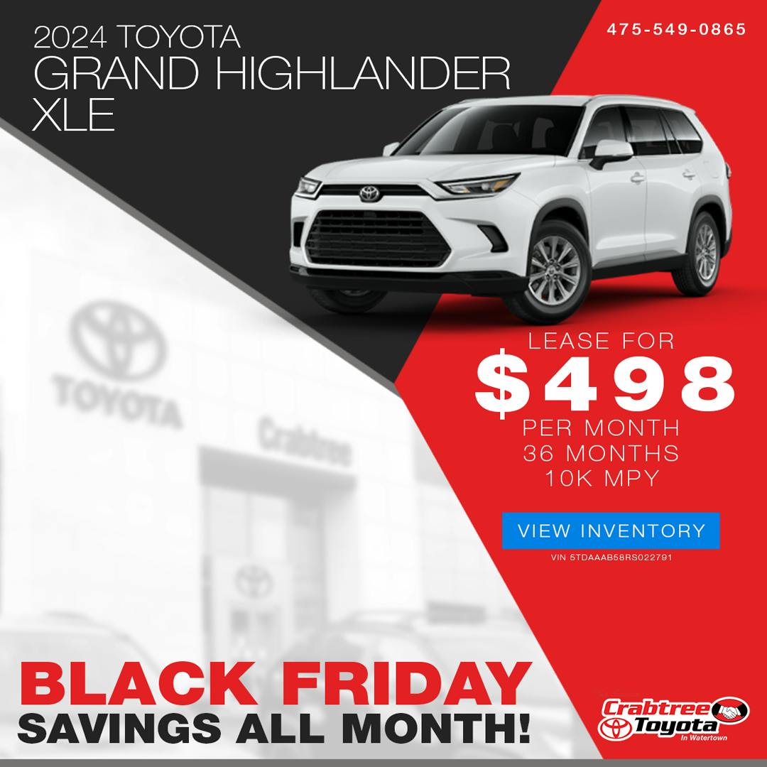 TOYOTA GRAND HIGHLANDER XLE LEASE OFFER