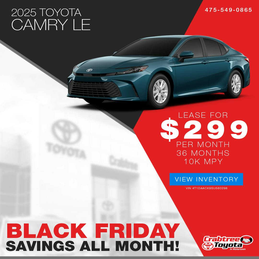 2025 Toyota Camry Lease Offer | Crabtree Toyota