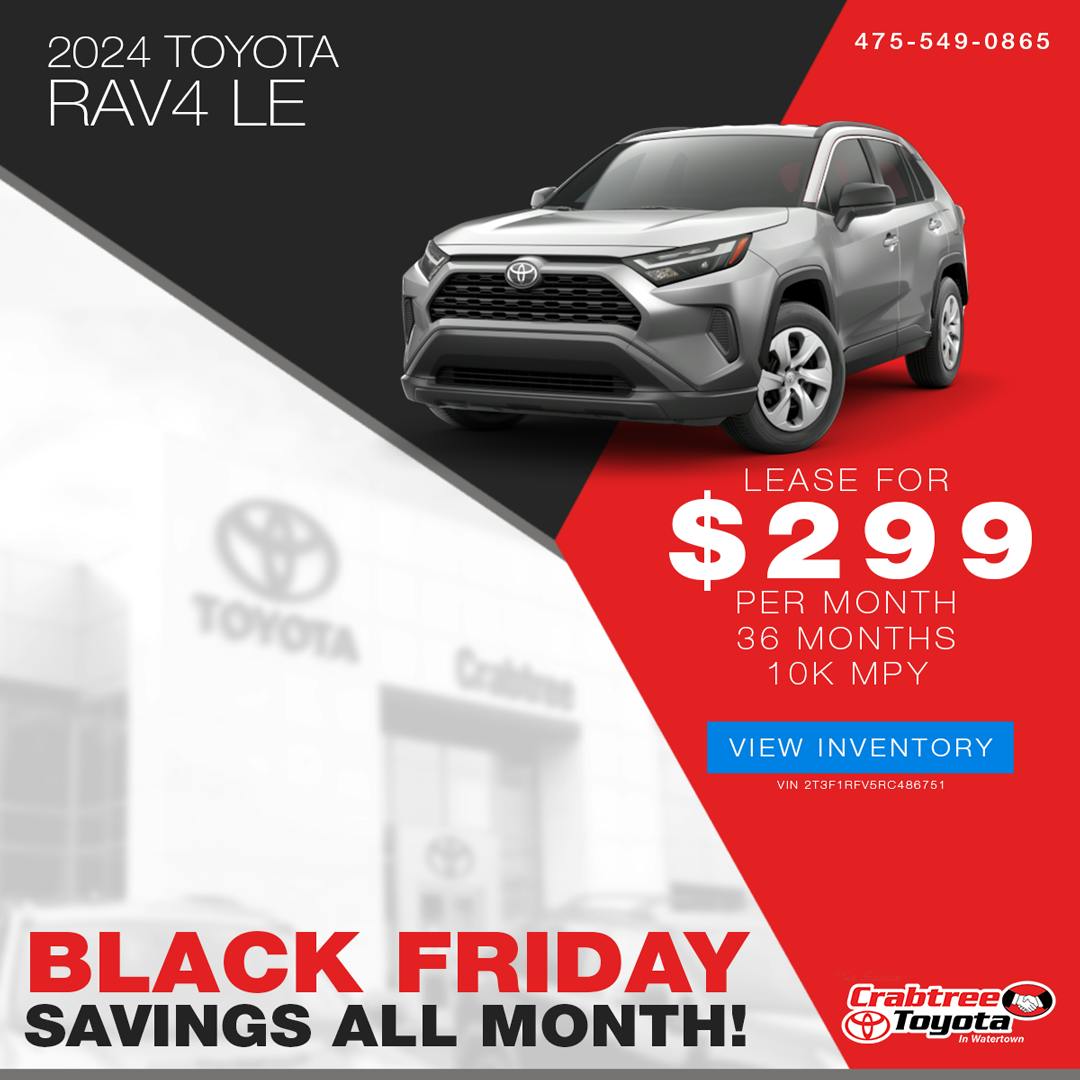 Toyota RAV4 Lease Offer | Crabtree Toyota