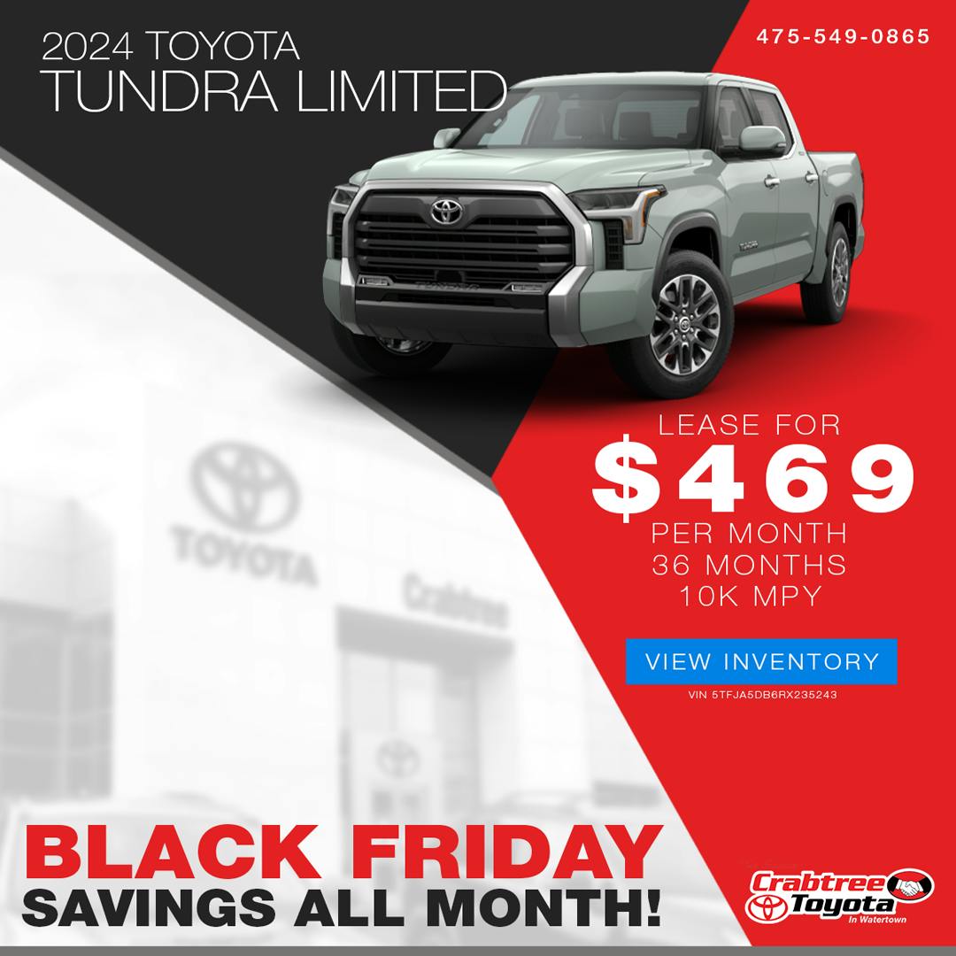 Toyota Tundra Lease Offer | Crabtree Toyota