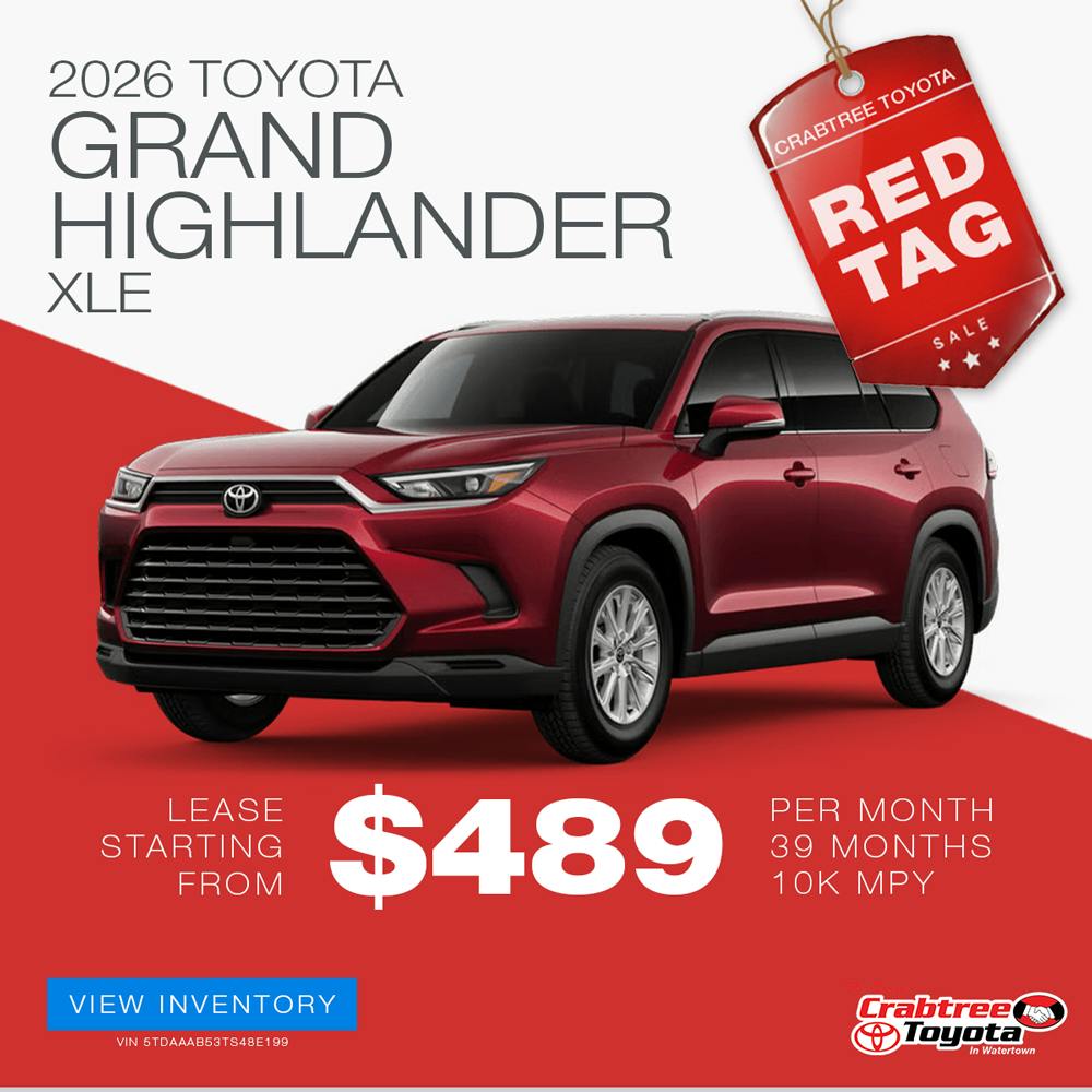 2026 Toyota Grand Highlander Lease Offer | Crabtree Toyota