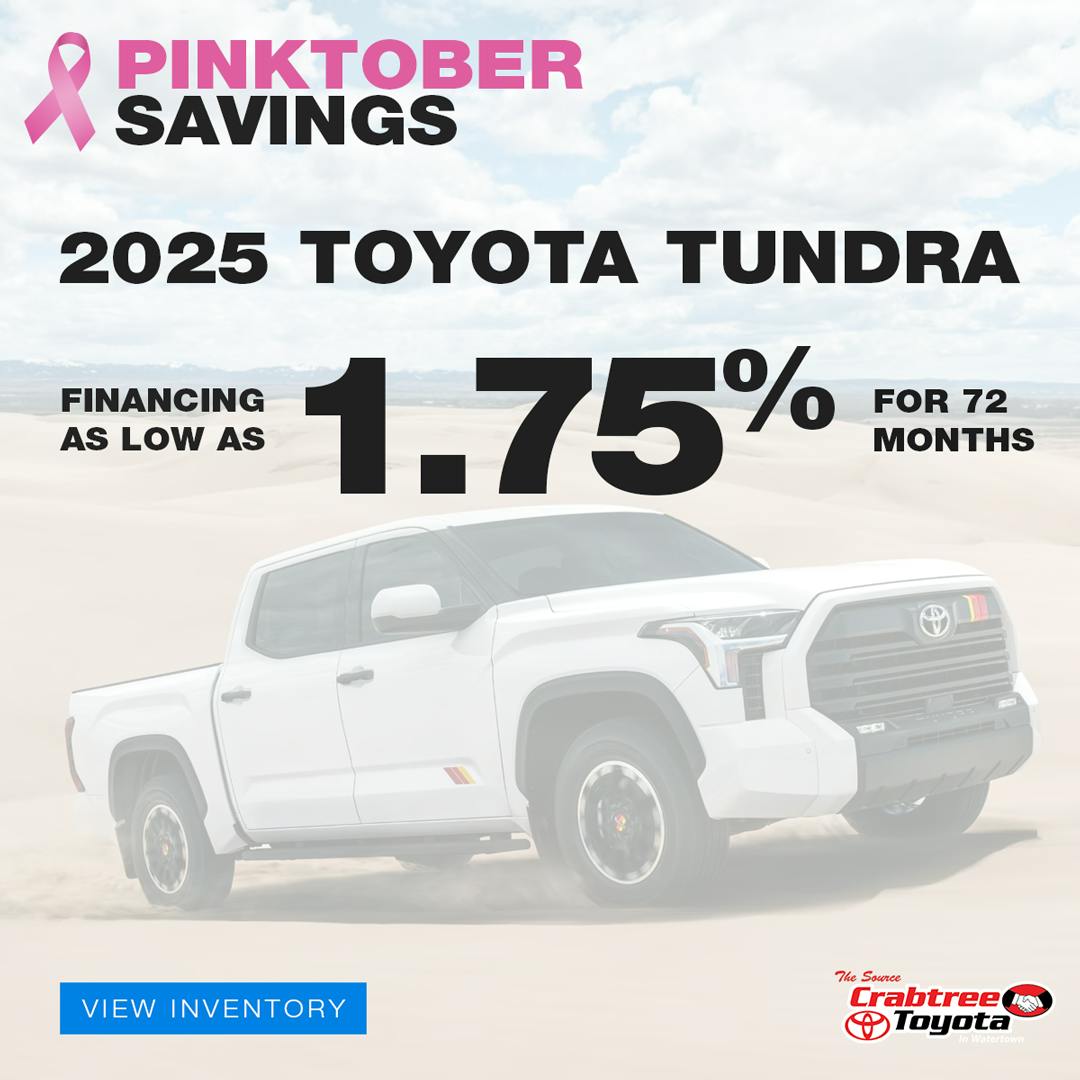 2025 Toyota Tundra Finance Offer | Crabtree Toyota